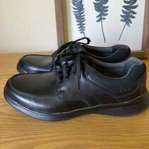 Clarks 'Cotrell Edge' Men's Ortholite® Casual Everyday Leather Shoes Black 10M